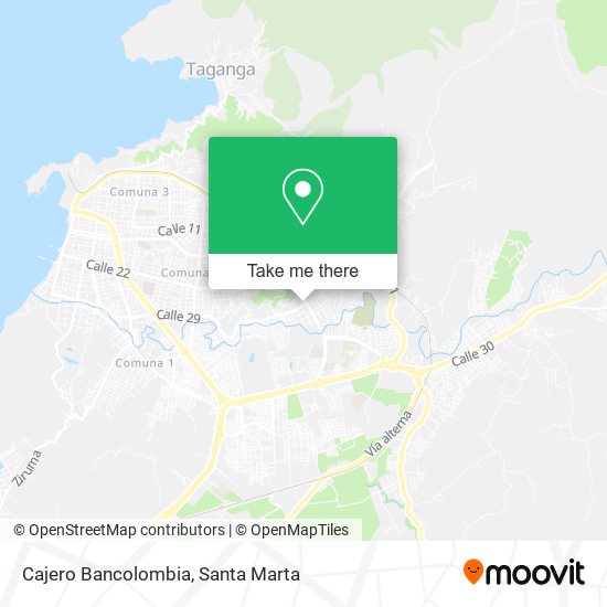Cajero Bancolombia map