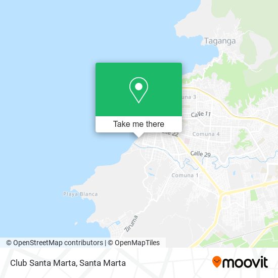 Club Santa Marta map