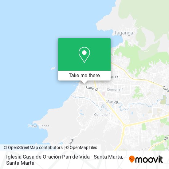 Iglesia Casa de Oración Pan de Vida - Santa Marta map