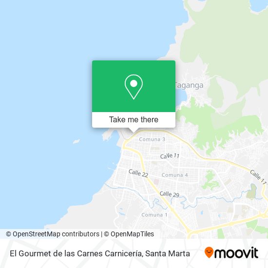 Mapa de El Gourmet de las Carnes Carnicería