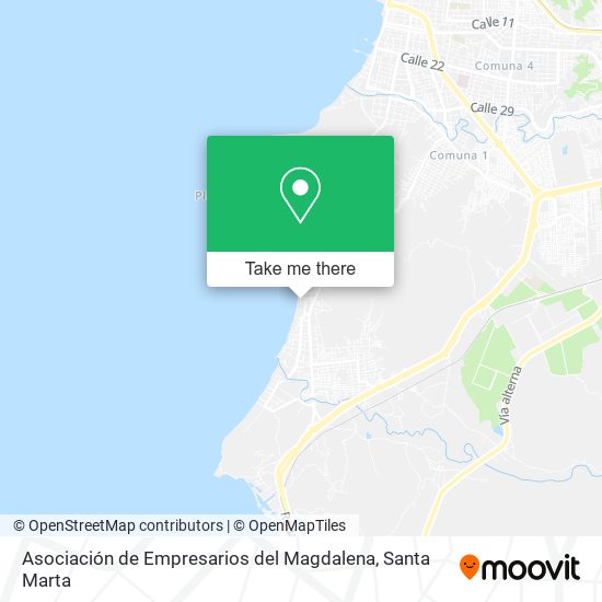 Asociación de Empresarios del Magdalena map