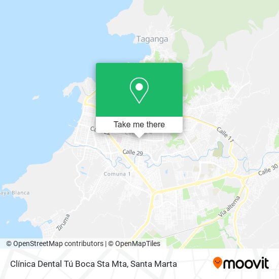 Mapa de Clínica Dental Tú Boca Sta Mta