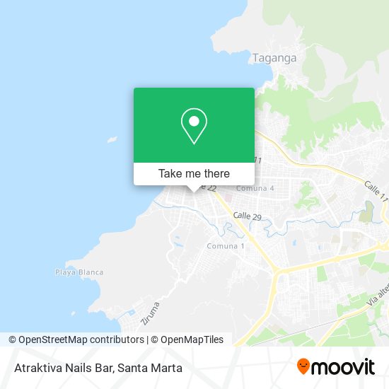 Mapa de Atraktiva Nails Bar