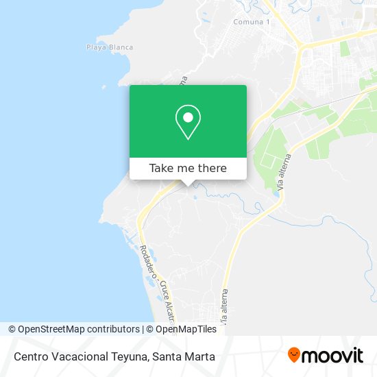 Mapa de Centro Vacacional Teyuna