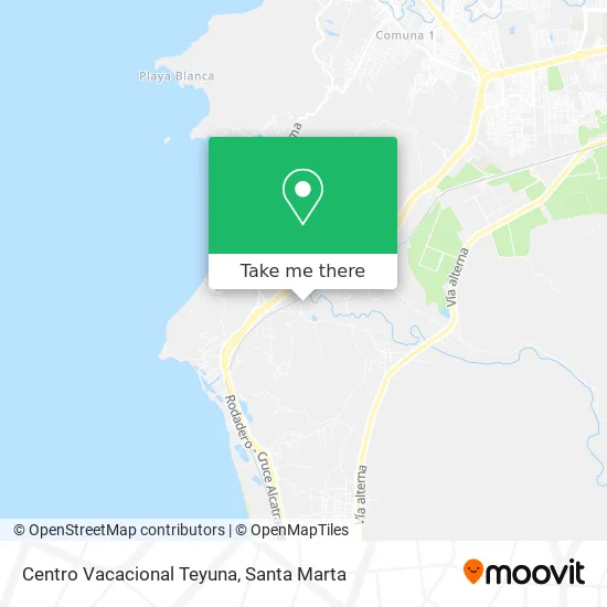 Mapa de Centro Vacacional Teyuna