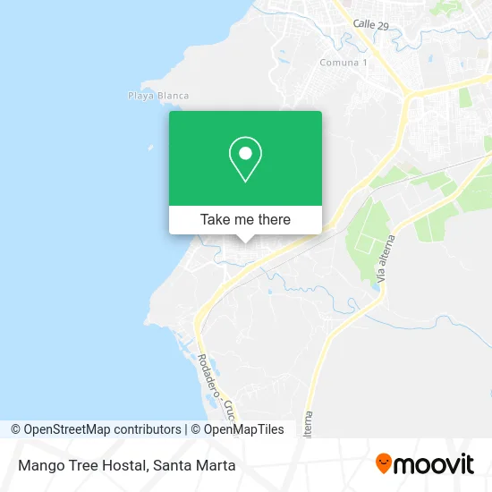 Mango Tree Hostal map