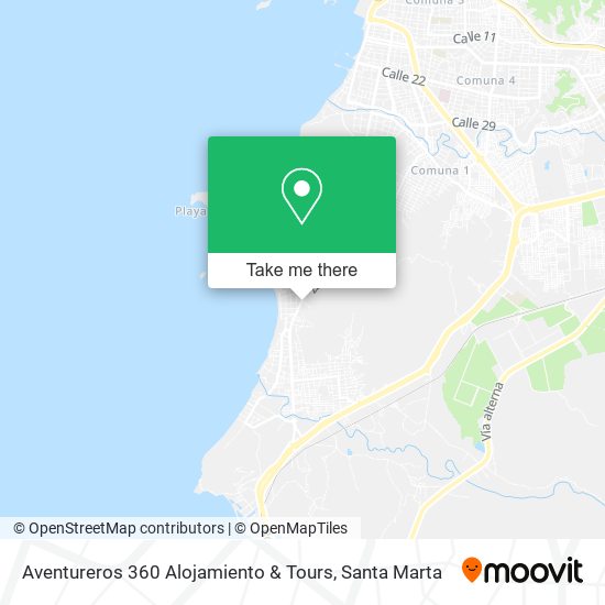 Aventureros 360 Alojamiento & Tours map