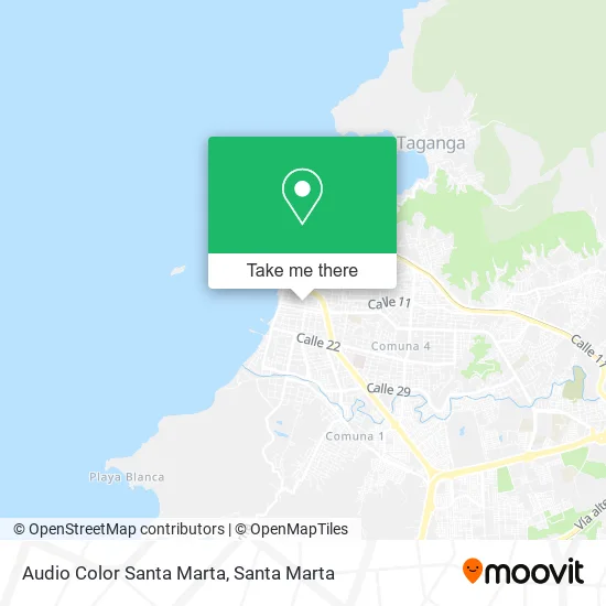 Audio Color Santa Marta map