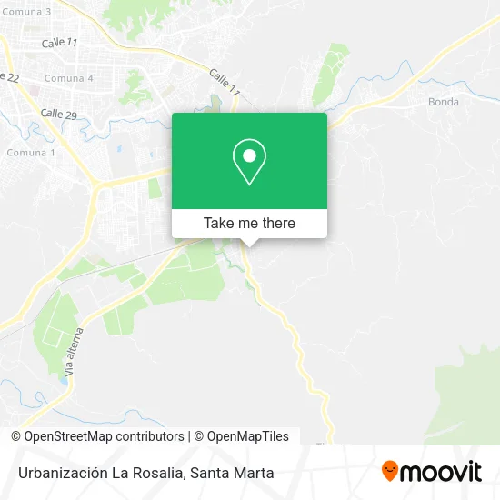 Mapa de Urbanización La Rosalia