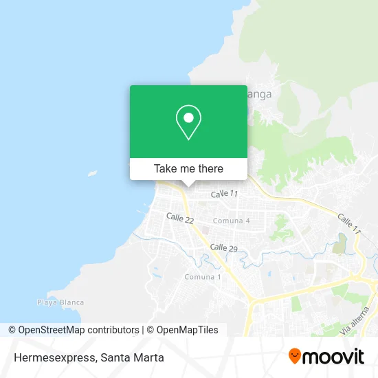 Mapa de Hermesexpress