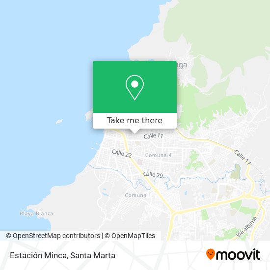 Estación Minca map