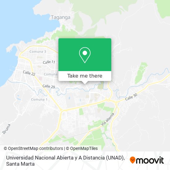 Universidad Nacional Abierta y A Distancia (UNAD) map