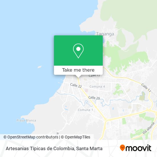 Mapa de Artesanias Típicas de Colombia