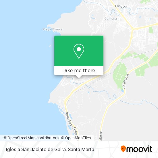 Iglesia San Jacinto de Gaira map
