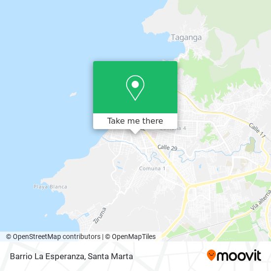 Barrio La Esperanza map