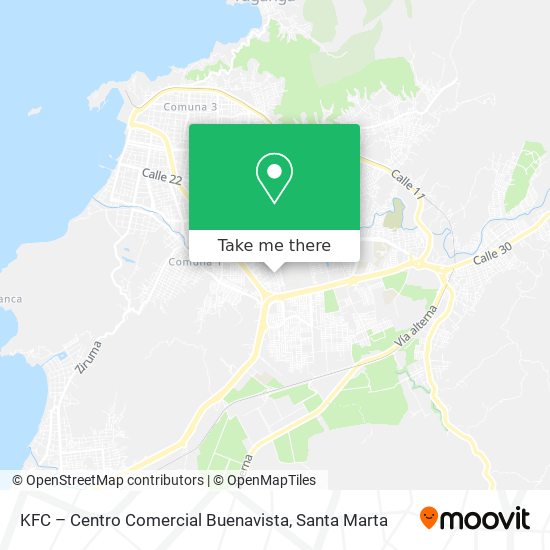KFC – Centro Comercial Buenavista map