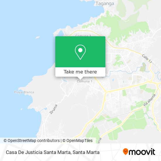 Mapa de Casa De Justicia Santa Marta