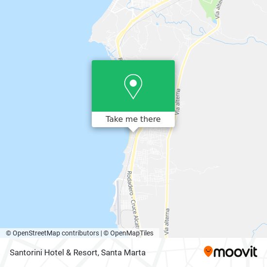 Mapa de Santorini Hotel & Resort