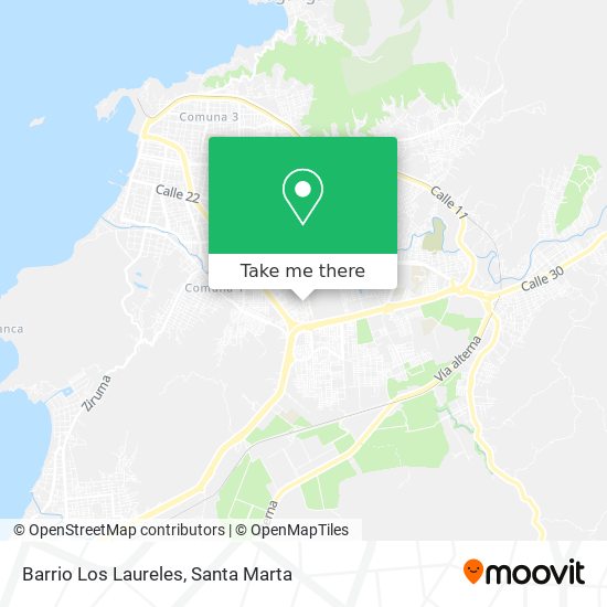 Barrio Los Laureles map