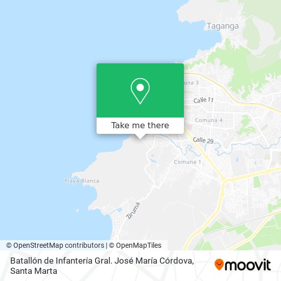 Batallón de Infantería Gral. José María Córdova map
