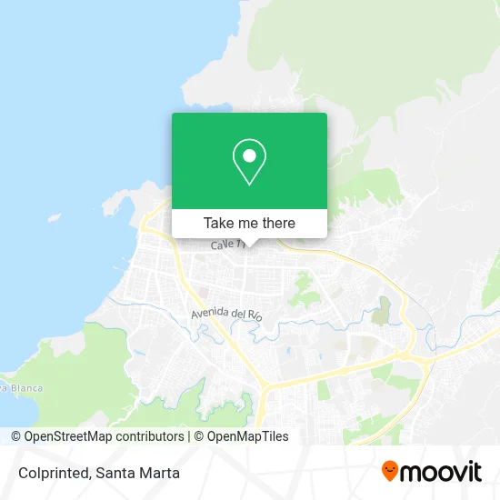Colprinted map
