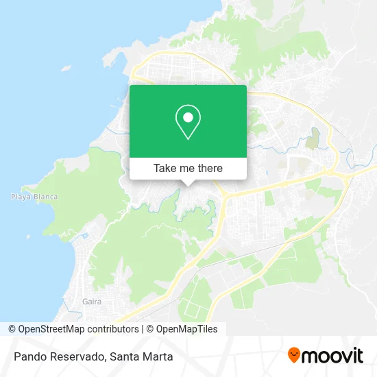 Pando Reservado map
