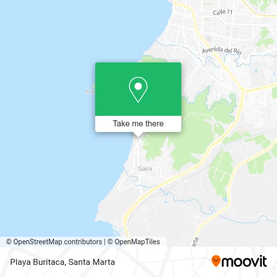 Playa Buritaca map