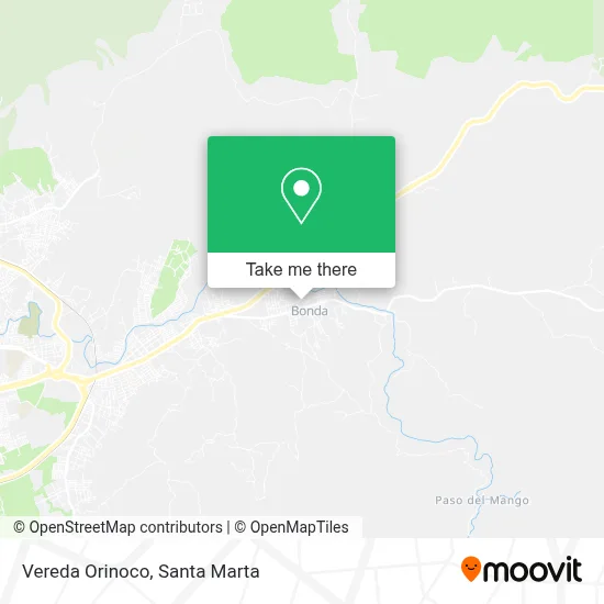 Vereda Orinoco map