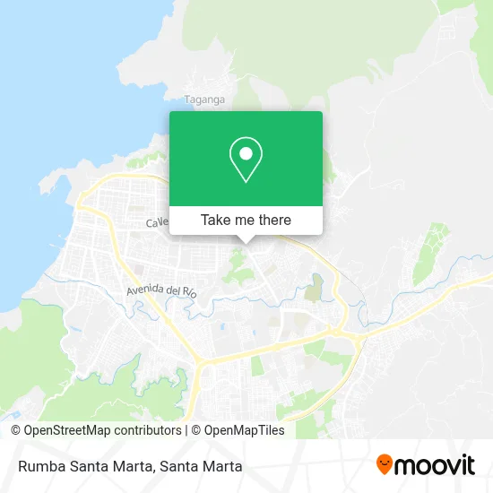 Rumba Santa Marta map
