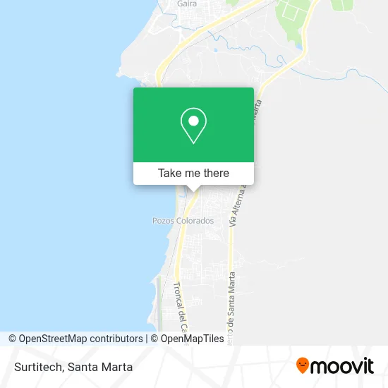 Surtitech map