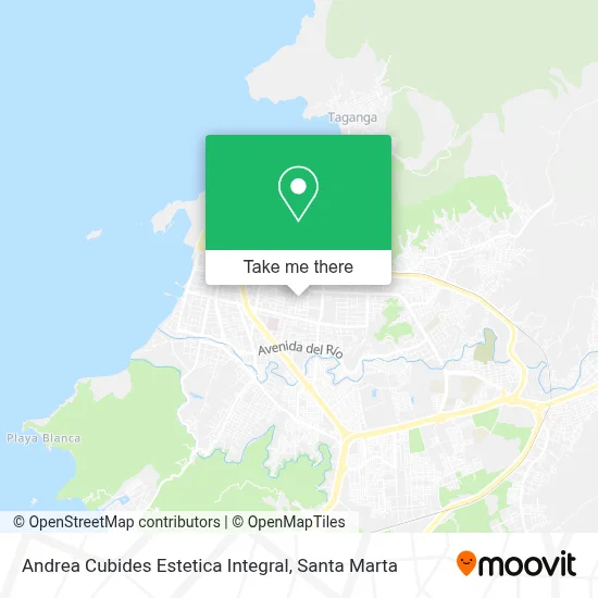 Andrea Cubides Estetica Integral map