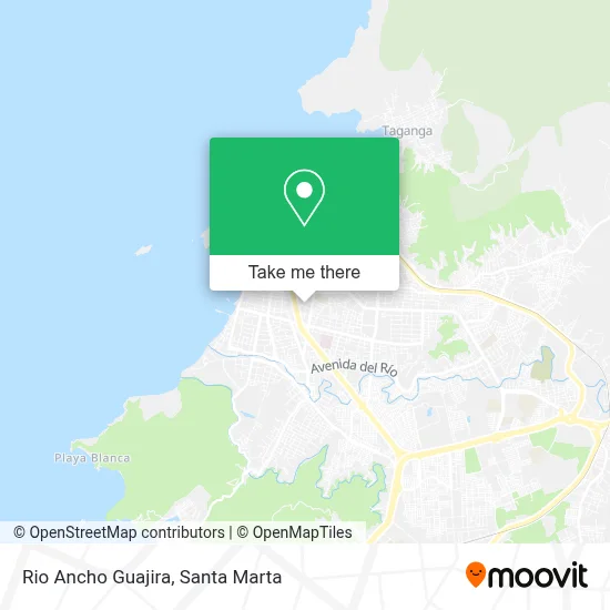 Rio Ancho Guajira map