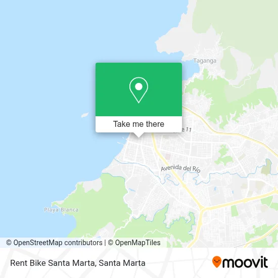 Rent Bike Santa Marta map