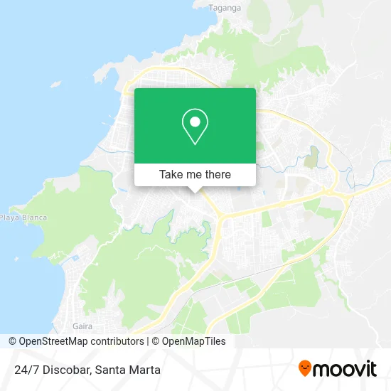 24/7 Discobar map
