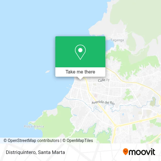 Distriquintero map