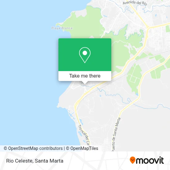 Rio Celeste map