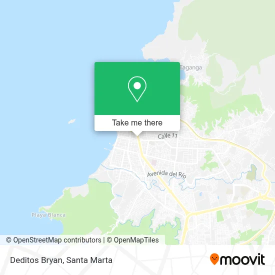 Deditos Bryan map