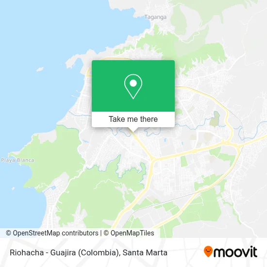 Riohacha - Guajira (Colombia) map