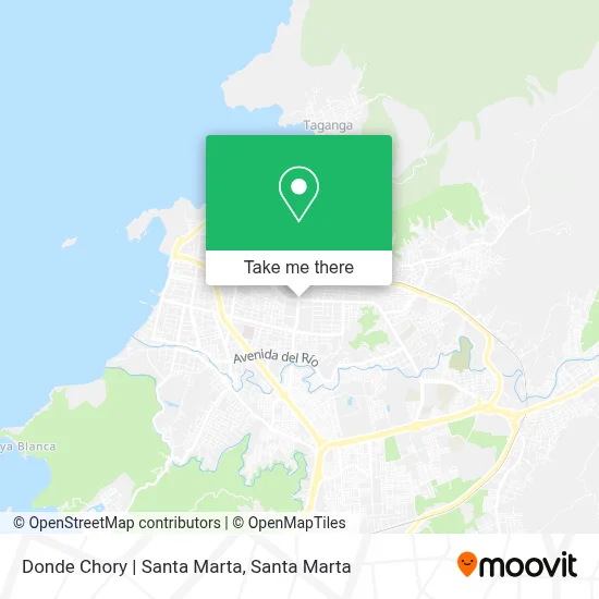 Donde Chory | Santa Marta map