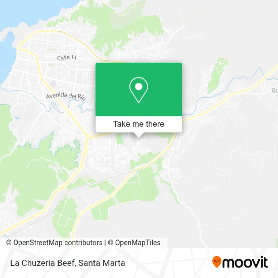 La Chuzeria Beef map