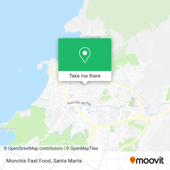 Monchis Fast Food map