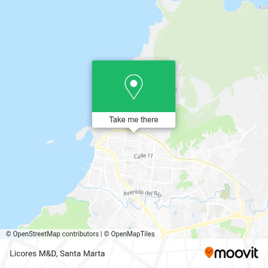 Licores M&D map