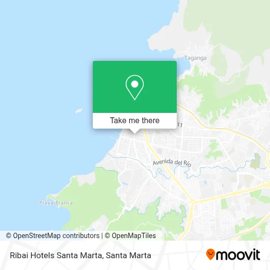 Ribai Hotels Santa Marta map