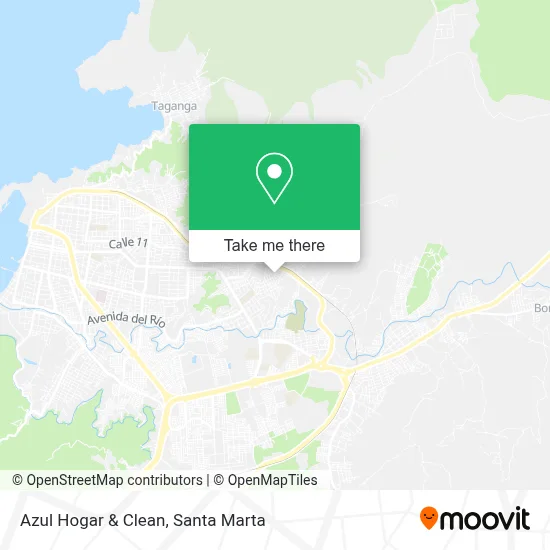 Azul Hogar & Clean map