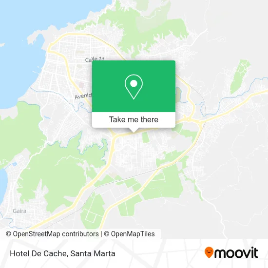 Hotel De Cache map