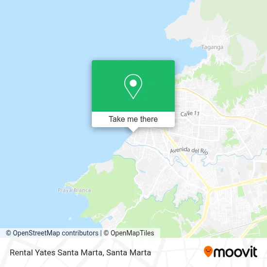 Rental Yates Santa Marta map