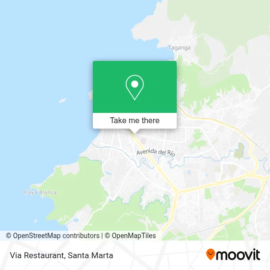 Via Restaurant map
