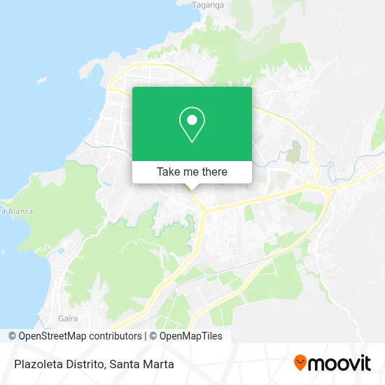 Plazoleta Distrito map