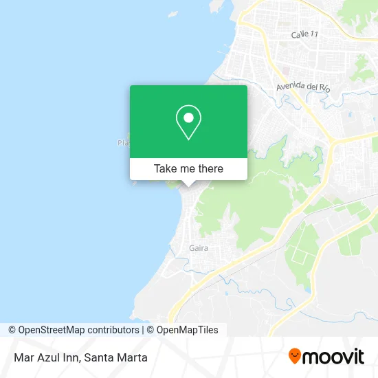 Mar Azul Inn map