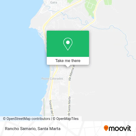 Rancho Samario map